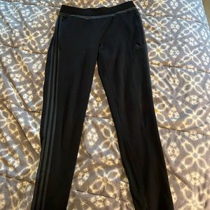 Adidas Pants with Grey stripes.